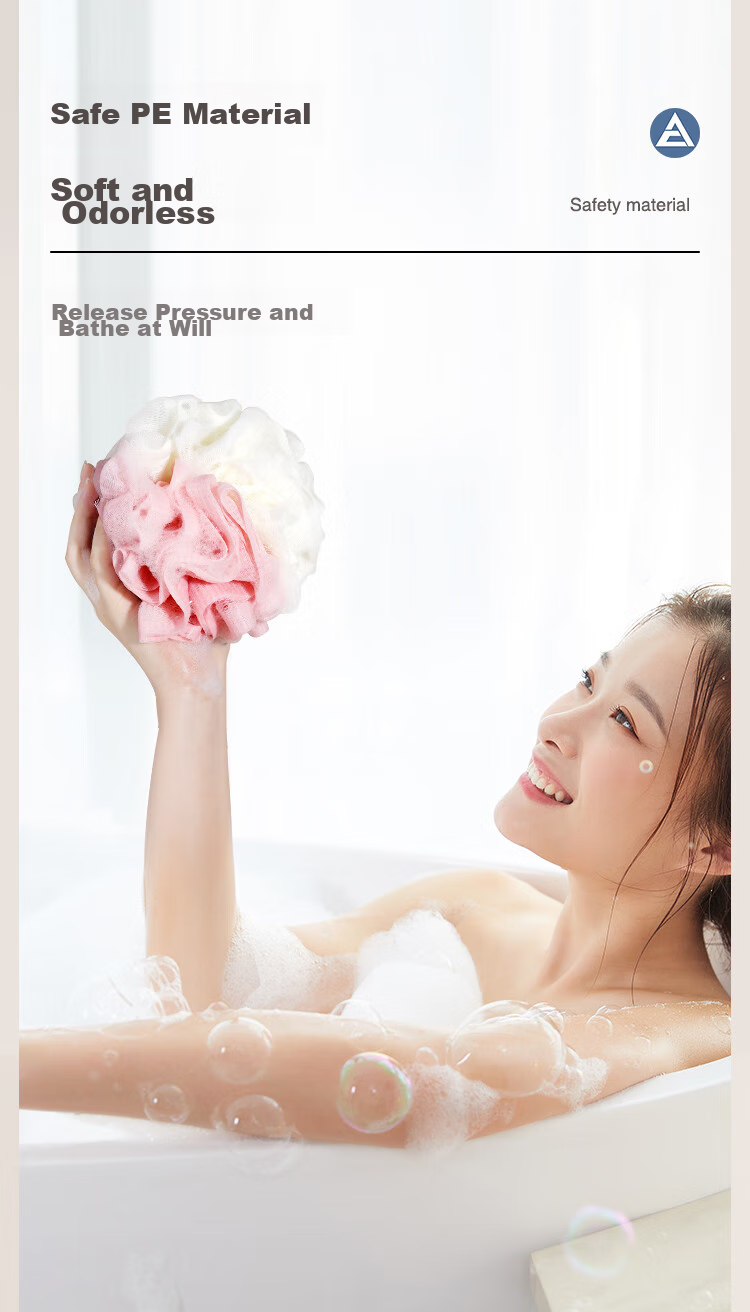 Creative Art Shower Puff Extra Large [Set of 3] Bath Scrubber for Men And Women, Bathing Essential, Shower Loofah 7