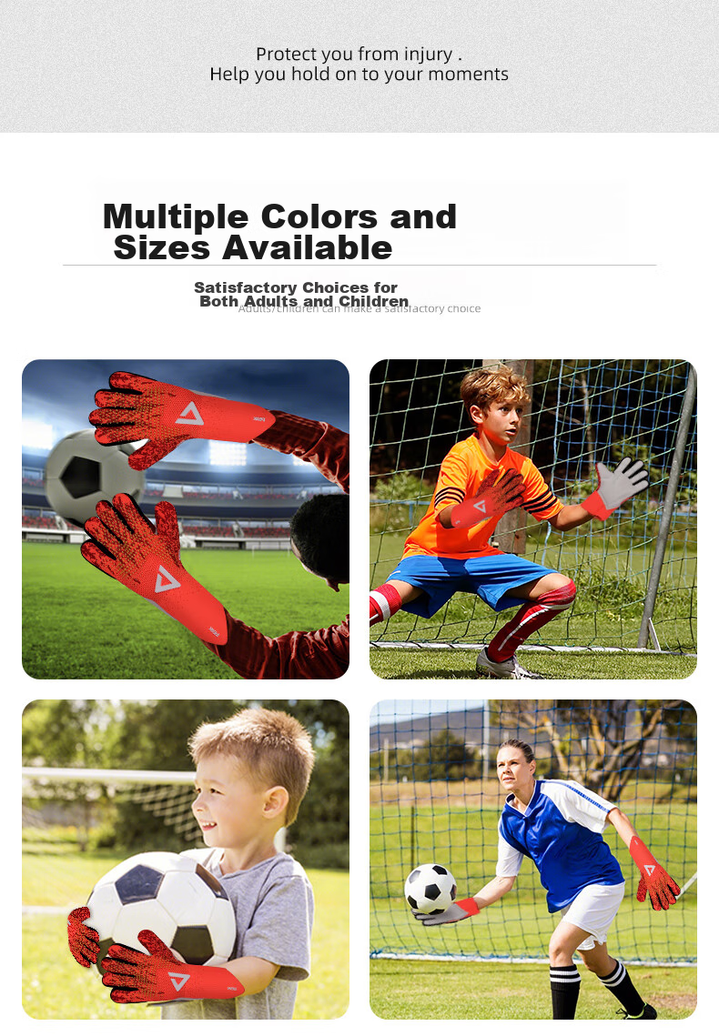 PEAK Goalkeeper Gloves, Natural Latex, Non-Slip, Wear-Resistant, Shock-Absorbing, for Adults And Children, Professional Training Goalie Gloves, White And Black, Size 9 4