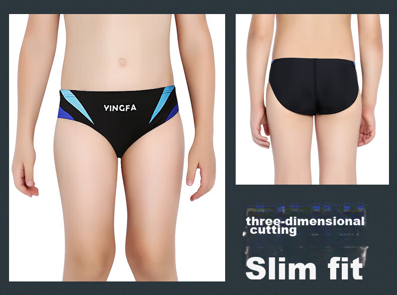 YINGFA Triangular Swim Trunks for Men, Adults And Children, Competition Swimming Shorts, Spliced Quick-Dry with Drainage Line Swimming Gear 9