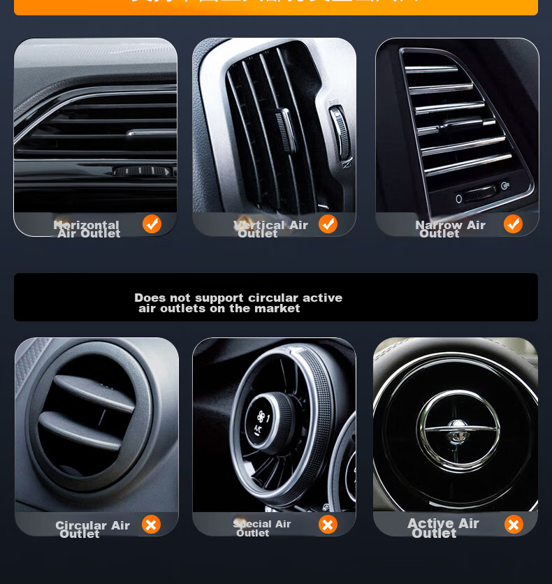 Leeioo Car Phone Holder, Universal Air Vent Mount for Navigation, Alloy Interior Accessory, Essential for Vehicles 14