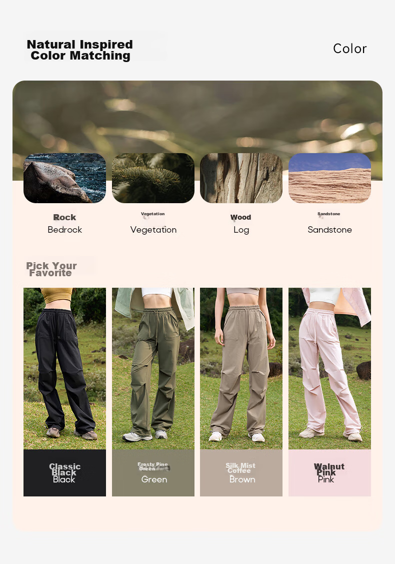 MOLY VIVI Paratrooper Sun Protection Pants for Women, Summer Lightweight Ice Silk Quick-Dry Cargo Straight-Leg Trousers, Outdoor Casual Hiking Pants, Magic Vivy 14