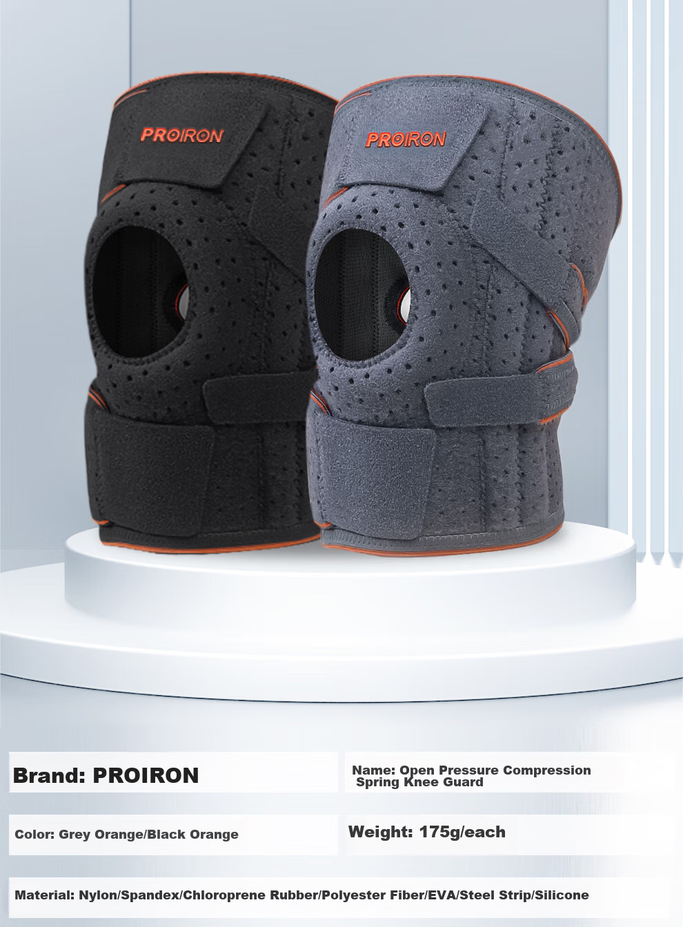 PROIRON Puli'ai Knee Brace for Sports, Men And Women's Running, Basketball, Badminton, Hiking, Specialized Patella Meniscus Support 22