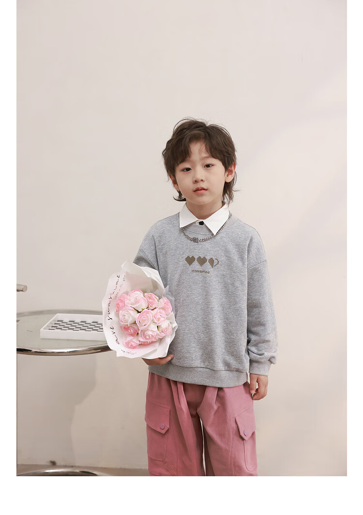 LUSON Chen Da Zhu Boys' Sweatshirt, 2025 Spring And Autumn New Style, Children's Casual Versatile Top, Trendy Children's Clothing 14