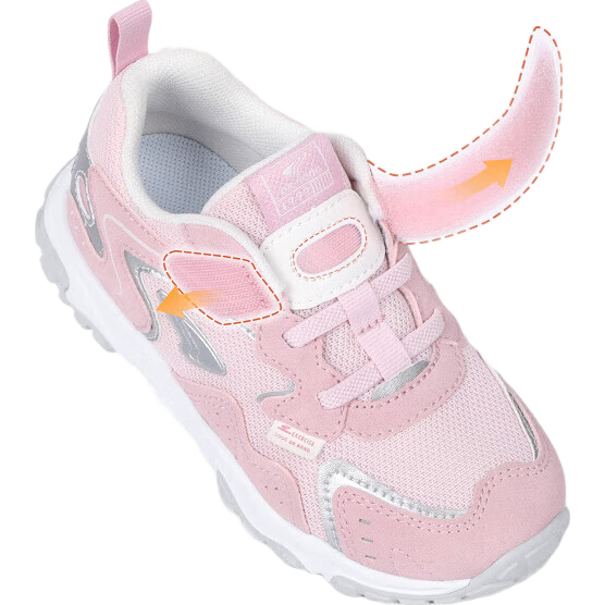 DR·KONG Toddler Walking Shoes, Sports Shoes for Autumn, Boys And Girls Baby Shoes, Breathable Casual Children's Shoes, B14243W018, Pink, Size 24