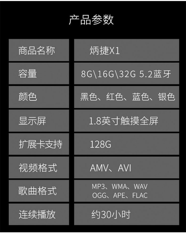 Bingjie BENJIE X1-8G Bluetooth/External Card Expandable 1.8-inch Full Touch Screen MP3/MP4/Player/E-book/Student Mini Walkman/Sports/Black Bingjie BENJIE X1-8G Bluetooth/External Card Expandable 1.8-inch Full Touch Screen MP3/MP4/Player/E-book/Student Mini Walkman/Sports/Black