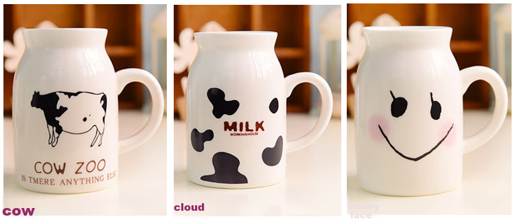 Beisesi Mug, Creative Gift, Ceramic Cup, Cloud-Shaped Milk Cup, Breakfast And Drinking Cup for Men And Women Students 2