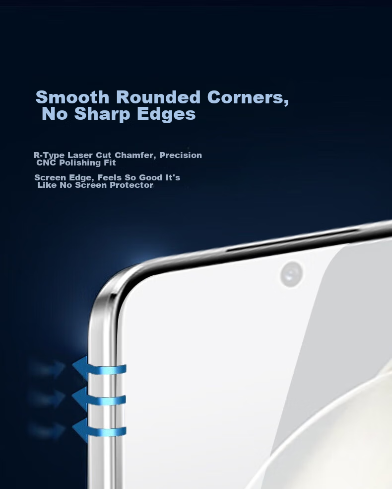 ESCASE Tempered Glass Screen Protector for Huawei Nova 14 Pro, Full Coverage High Definition Protective Film, Shatterproof, Fingerprint-Resistant, Easy to Apply, Wear-Resistant, High Aluminum Content Glass Film 7