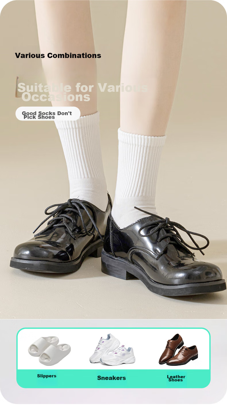 NOLANSEND Disposable Socks for Men And Women, Military Training Essential, No-Wash Daily Disposable Mid-Calf Socks, Black, 20 Pairs 8