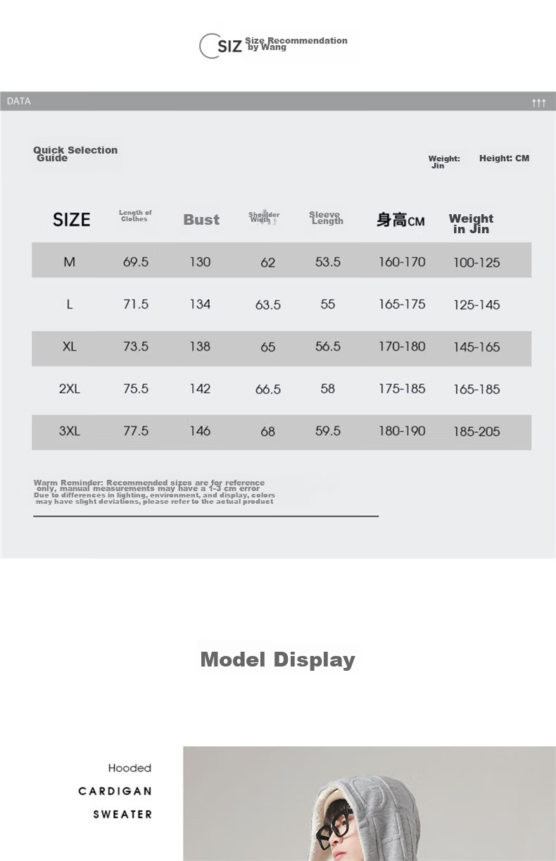I'M DAVID Men's Autumn And Winter Jacket, Korean Style, Fleece-Lined, Thickened, Cold-Resistant, Warm, Loose-Fitting, Hooded Sports Jacket for Men, Gray, Size L 7