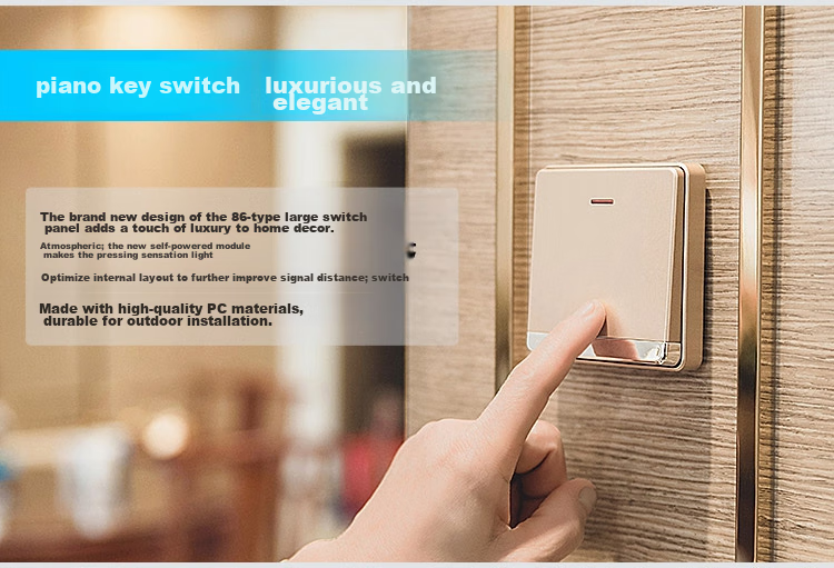 Advent F86-681PR Doorbell, Self-Powered Wireless Doorbell, Waterproof Household Call Butto 3