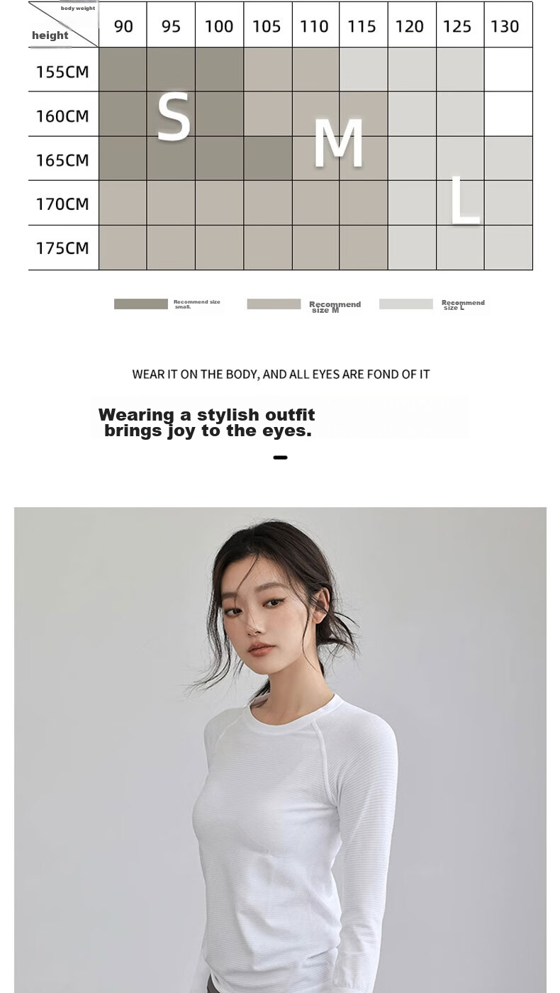 Ziyouxi Yoga Wear, Women's Slim-Fit Sports Top, Nude-Feel Quick-Dry T-Shirt, Pilates Running Fitness Training Long Sleeve 6