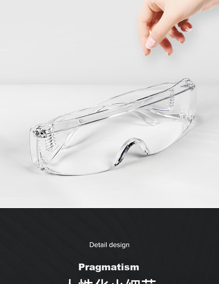 Honeywell Safety Goggles S300A Protective Eyewear Windproof Sandproof for Men And Women Dustproof Anti-Fog Clear Lens 300100 10