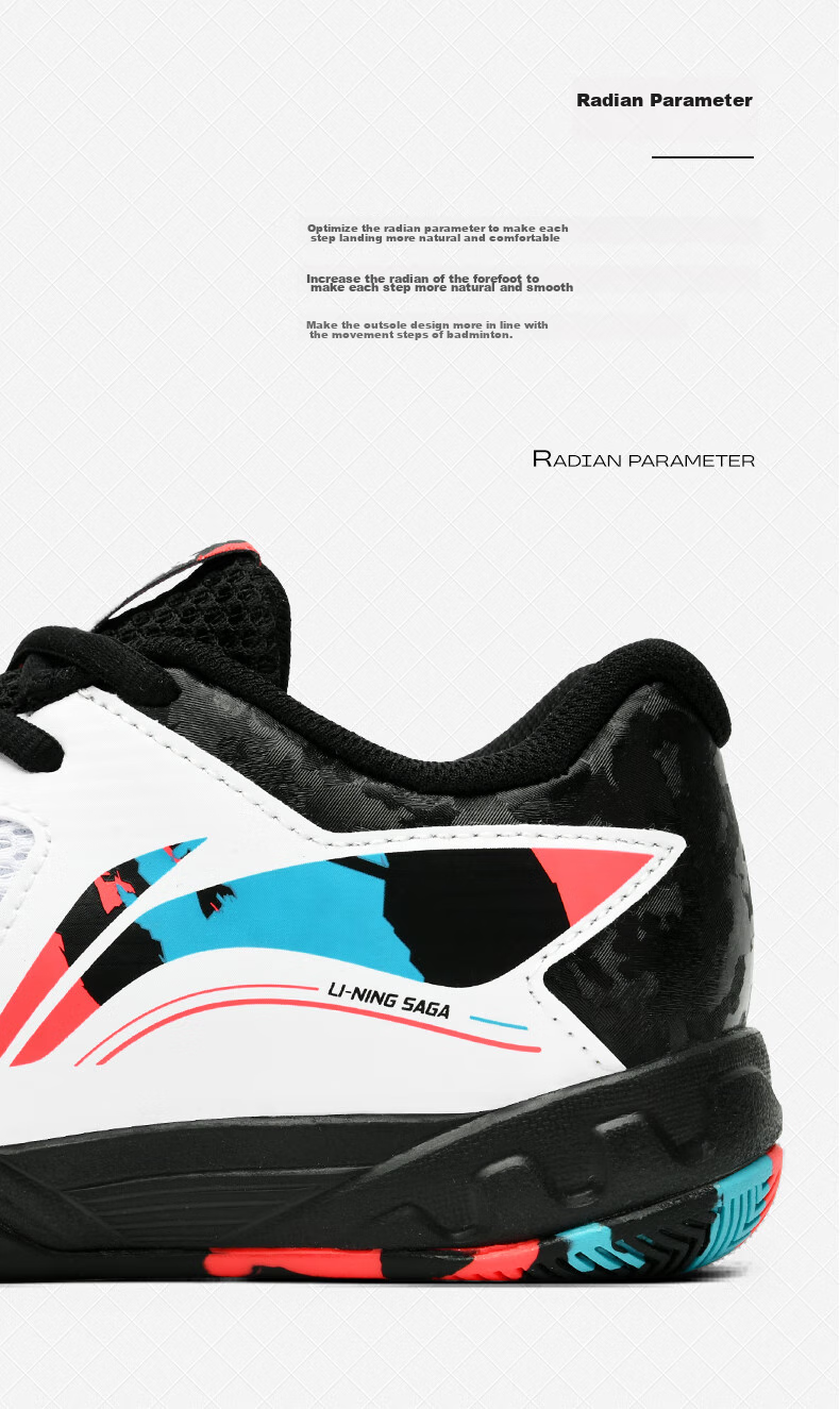 Li-Ning Badminton Shoes, Didi Feixing 3 Junior, Boys And Girls Training Shoes, Wear-Resistant Sports Shoes 6