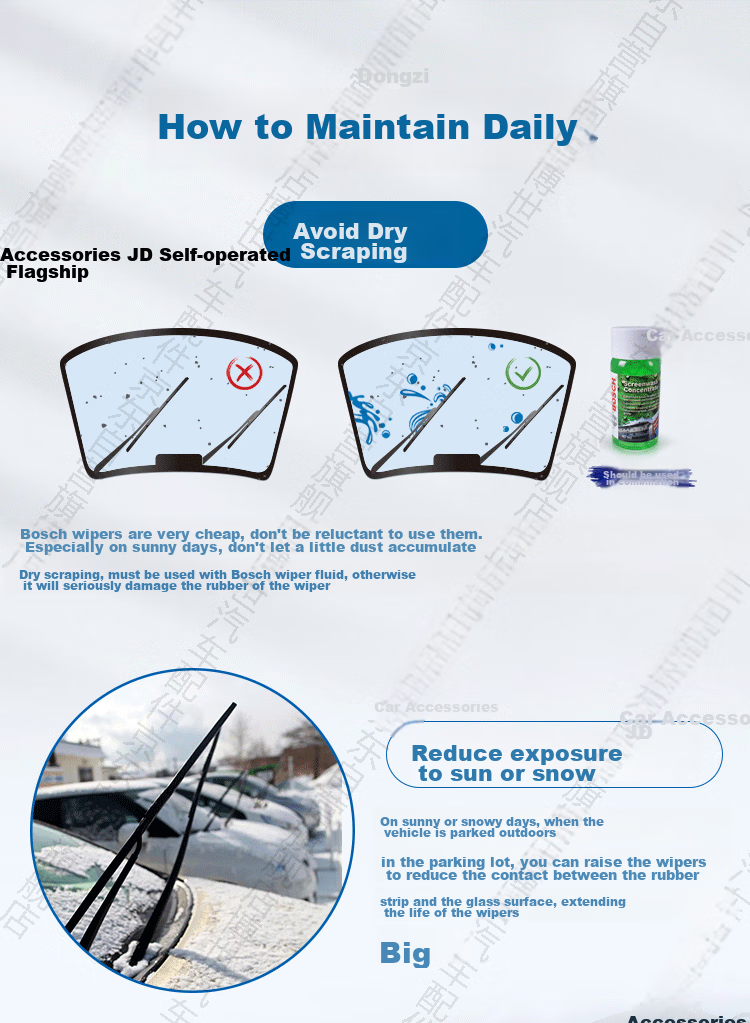 BOSCH Wind Wing U Wiper Blade 24/20 Compatible with Cadillac XT5 XT4 XT6/13-16, Land Rover Sport Versio 5