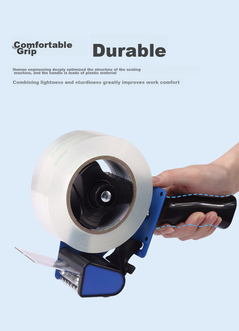 KW-Trio Handheld Sealing Machine, Transparent Tape Cutter, Packaging Machine, Metal Divider 11