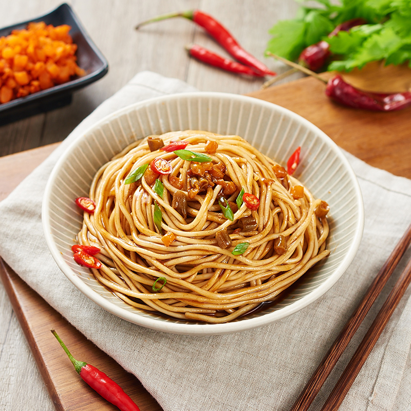 大汉口 热干面武汉特产干拌面非油炸方便面含调料原味8连包920g *2袋