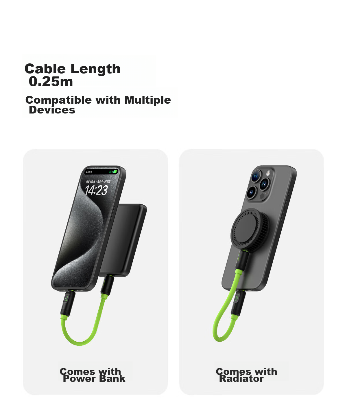 Hagibis Type-C Full-Function Digital Display Data Cable, Compatible with Thunderbolt 4 Dual-Head USB4, Suitable for IPhone 17 Charging Cable, PD Fast Charging, Hard Drive High-Speed Transmission, Silicone Video Cable 9