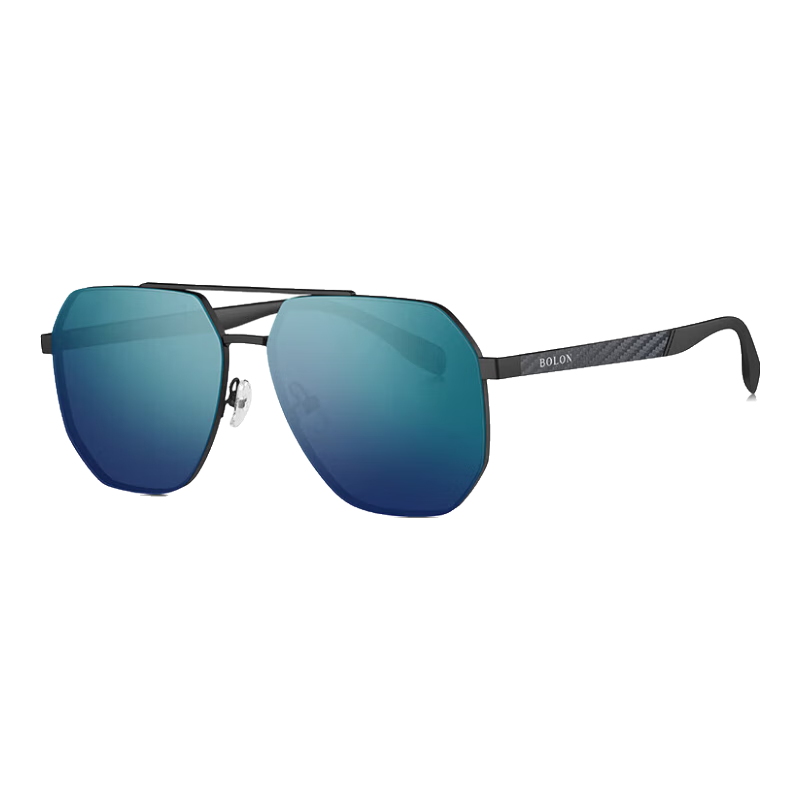 BOLON Eyeglasses-Inspired Aviator Polarized Sunglasses, Driving UV Protection Sunglasses for Men, Trendy Style BL7199D17