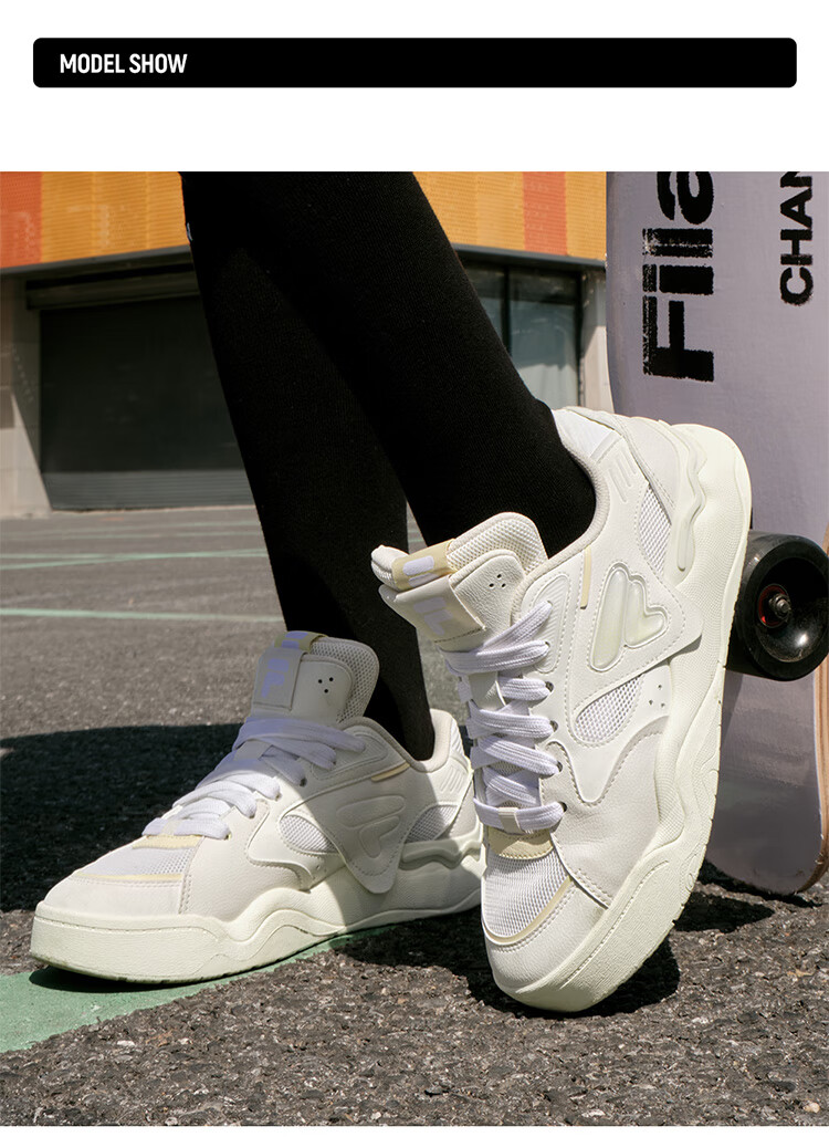 FILA FUSION FILA Trendy Women's Skateboard Shoes [Same Style As National Team], Casual Skate Shoes KICK II 11