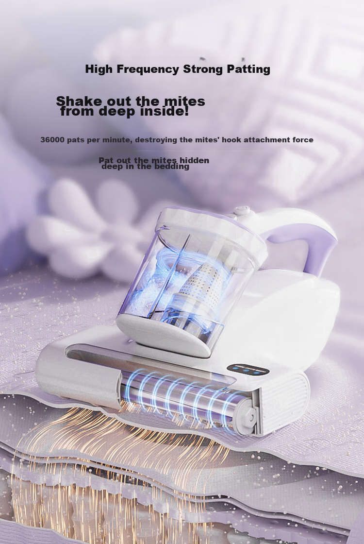 JD Original Xiaohai Pao Ultra Mite Remover with Dual Cups for Dust And Mite Separation, Home UV Sterilization, Ultrasonic Mite Removal, Smart Display Detection, All-In Dust And Mite Removal Machine 6