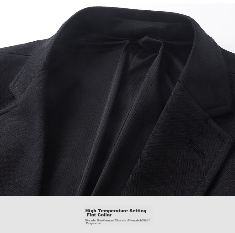 FIRS Men's Suit, Four-Season Style, Lightweight, Breathable, Crisp, Slim-Fit, Notch Lapel, Commuter Work Jacket 14