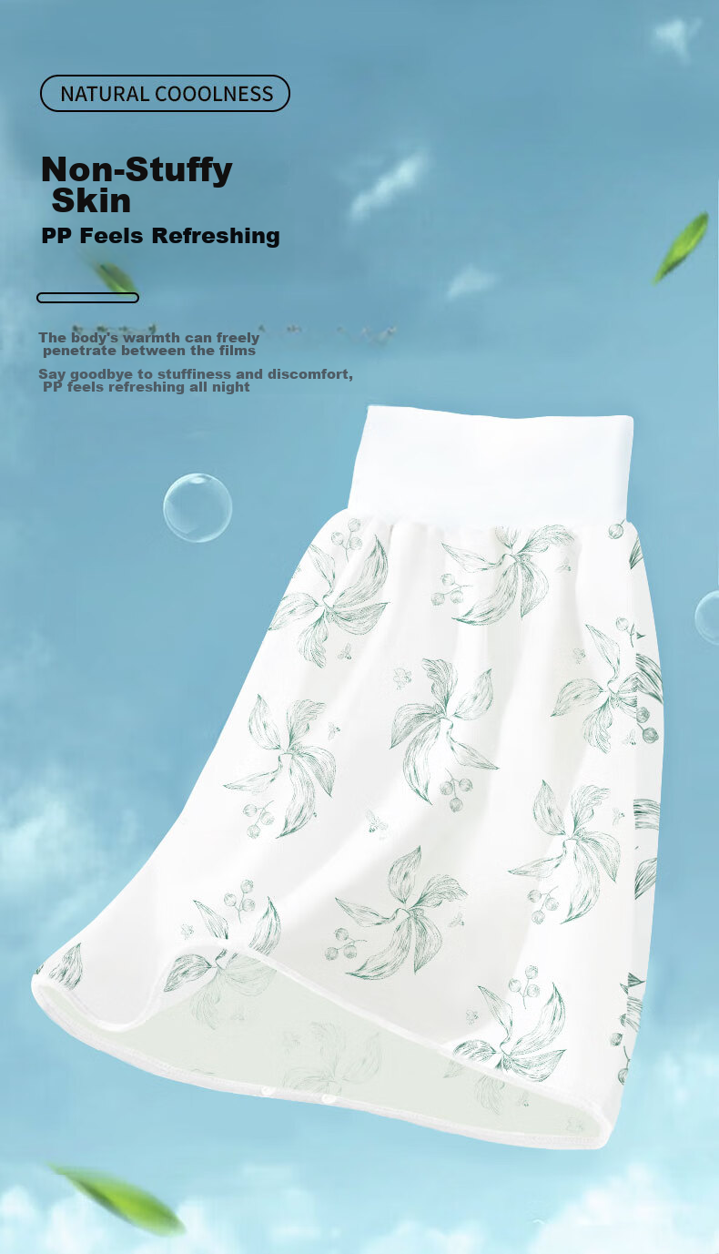 Nanjiren Washable Baby Diaper Cover, High-Waist Breathable Waterproof Diaper Pad, Anti-Side Leak, Colorful World 5