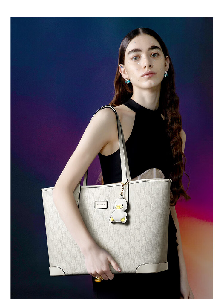 NUCELLE Women's Handbag 2026, Light Luxury Niche Duck Tote Bag, Large Capacity, Commuter Shoulder Bag for College Students, Gift for Wome 20