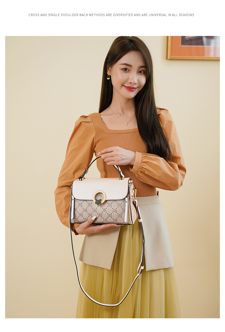 FOXER Women's Handbag, Large Capacity Shoulder Crossbody Bag, Tote Bag for Mothers, Light Luxury Valentine's Day Gift 3