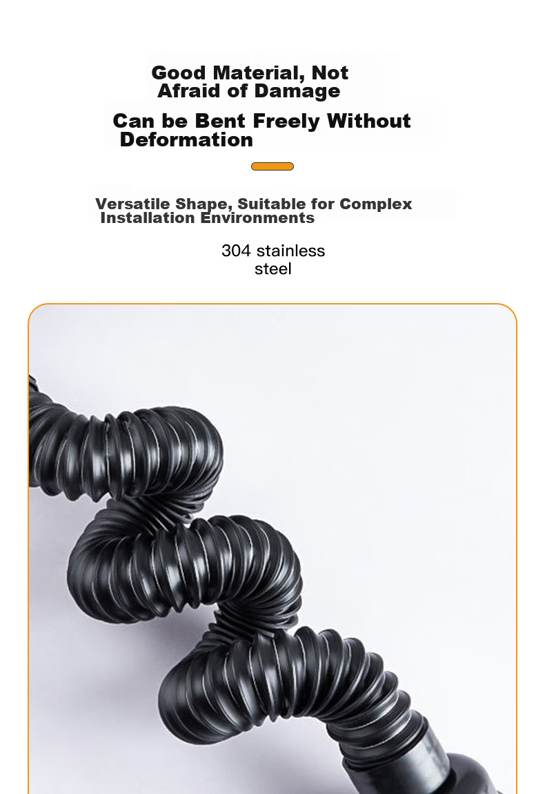 KEGOO Washbasin Large Bounce Drain Kit, Horizontal Drain Pipe for Basin, Anti-Odor And Insect-Proof Sink K5044 12