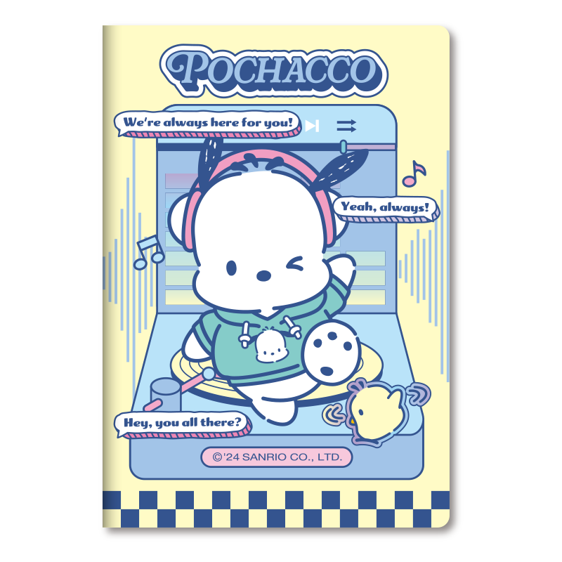 GuangBo X Sanrio Punk Magazine Series B5/96-Sheet Plastic Sleeve Notebook Kuromi My Melody Student Workbook Diary Mixed Colors KT81450
