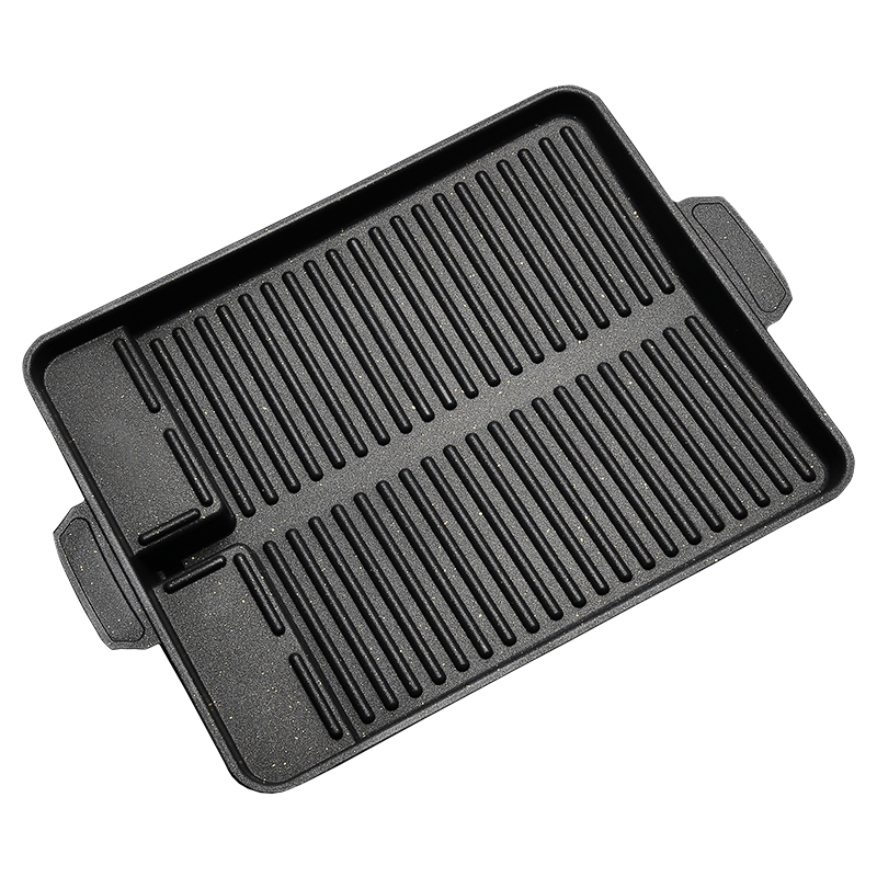 Jinyu Portable Gas Stove Grill Plate, Outdoor Grill Pan for Picnic Equipment, Camping Grill Plate, Korean-Style Gas Barbecue Griddle
