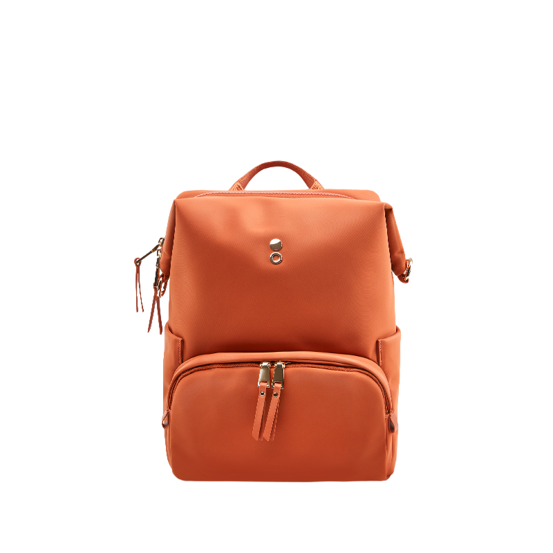 Echolac Backpack for Women, Fashionable Travel Bag, Casual Laptop Bag, Versatile Trendy Gift for Girlfriend, CKP2075 Coral Orange Size M