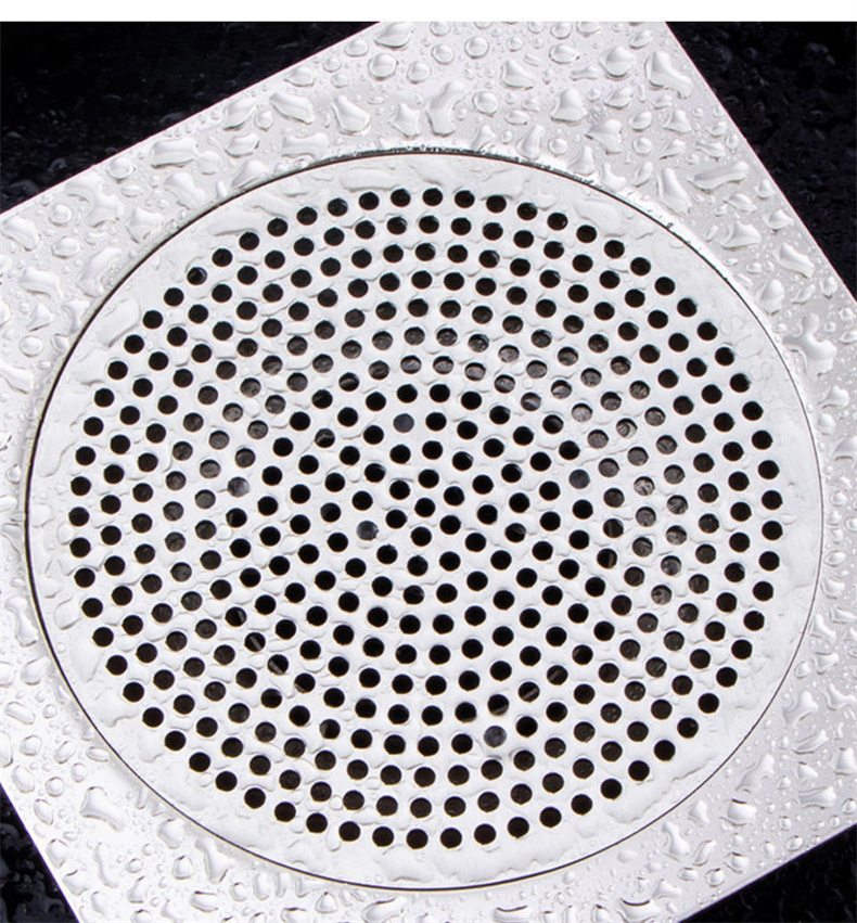304不锈钢圆形地漏盖子毛发过滤网浴室卫生间厕所拦发网地漏盖板105