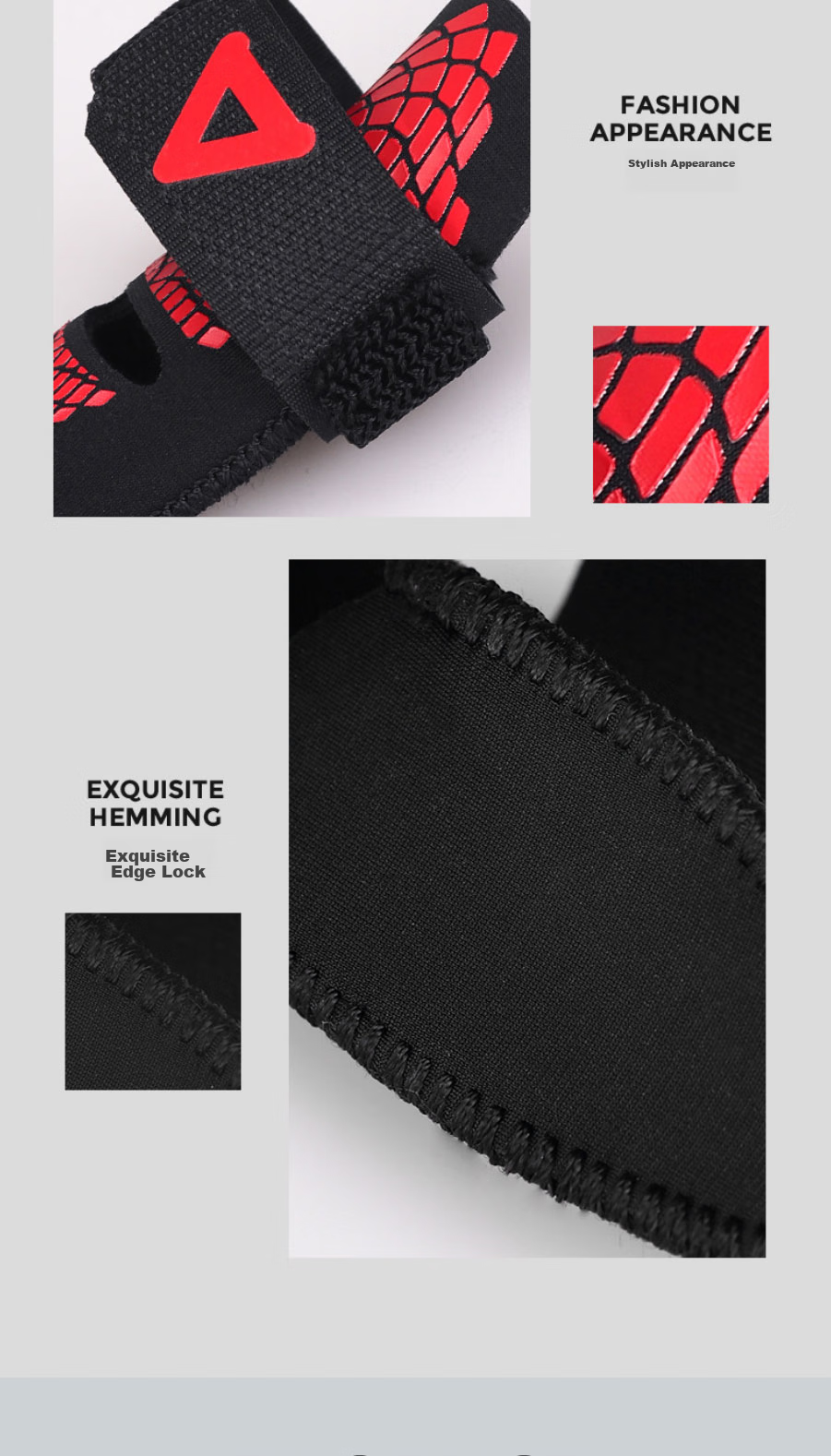 AQ Finger Immobilization Protective Sleeve for Sports, Basketball, Volleyball, Black And Red Dragon Scale Pressure-Fit Model, Single Pack B30928L/XL 16