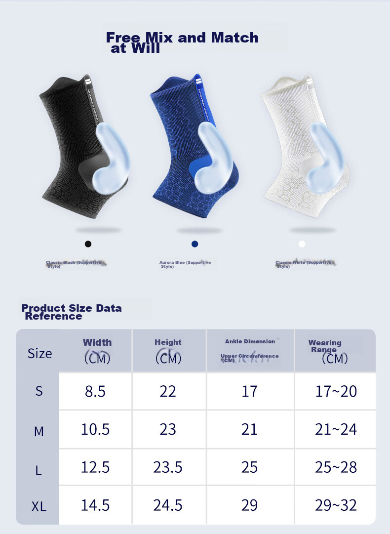 Under Armour Ankle Support Brace for Sports And Warmth, Knee Joint Fixation Splint, Ankle Protector for Men And Women, Anti-Sprain Foot Guard, Black M 2
