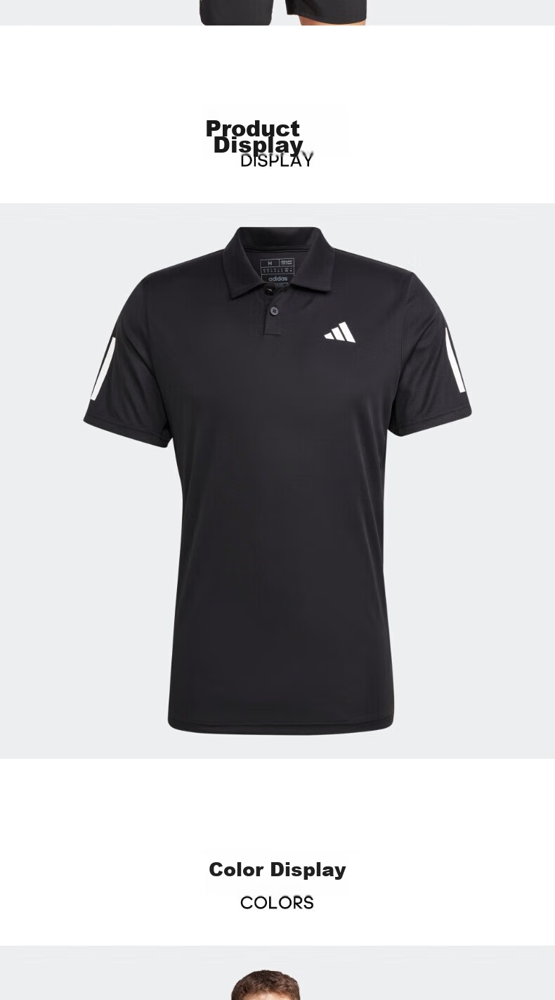 Adidas Men's Tennis Series CLUB SMU3S POLO Sports Polo Shirt IS2294 A/S Size 3