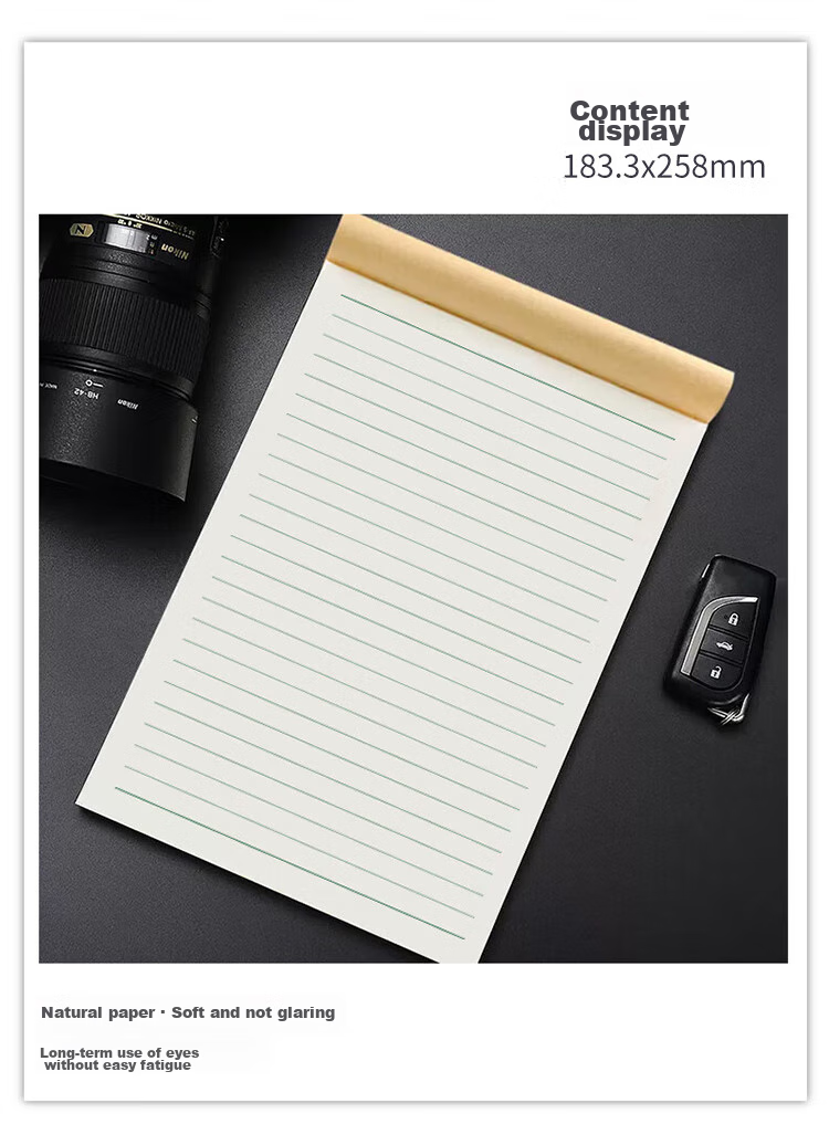 Duoliboshi, 10 Books, 16mo Size, 22 Pages Per Sheet, Horizontal Lined Paper with 24 Lines, Chinese Language And Arithmetic Notebook, Math Workbook for Primary School Students Grades 3-6, Thick Lined Paper for Middle And High School Students, Homework Notebook 4