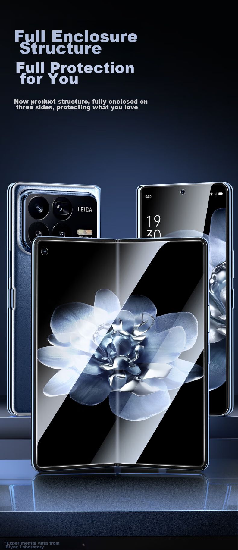 BIAZE [Nano Full Screen] Suitable for Xiaomi MIX Fold4 Hydrogel Soft Film, Mixfold4 Full Adhesive Phone Screen Protector [Inner And Outer Screens Three-Piece Set], HD Non-Tempered JM239 3