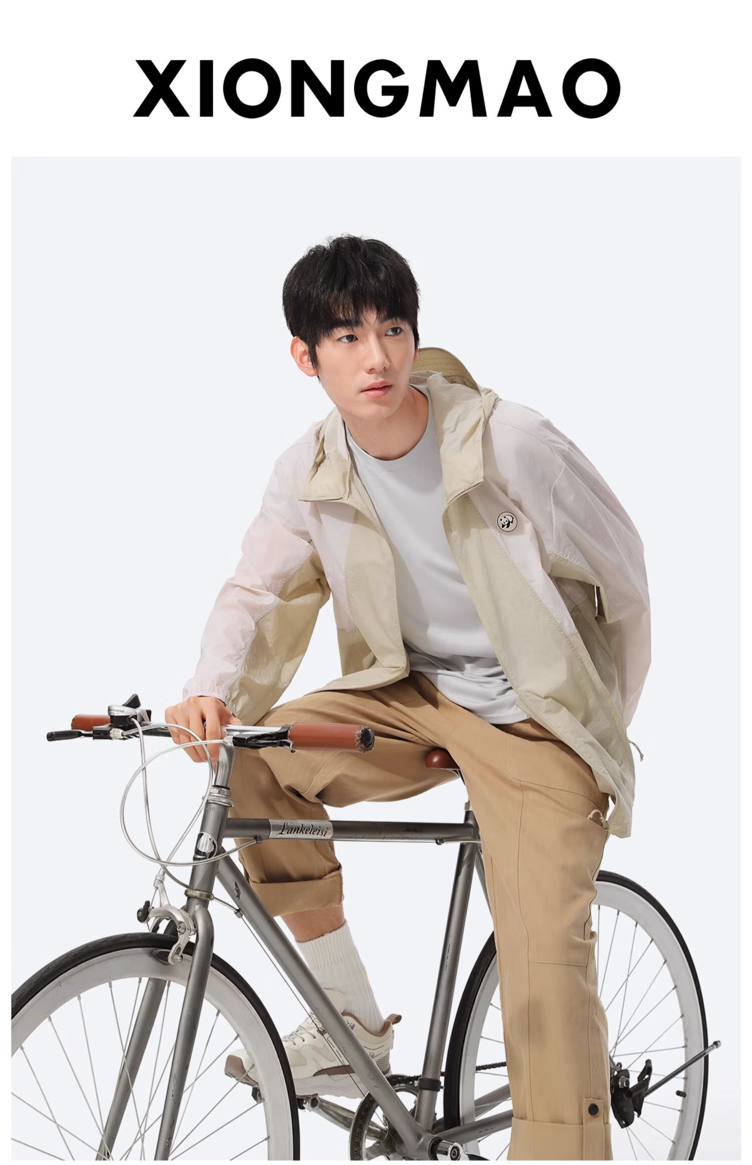 CAMEL Panda Ice Popsicle Sun Protection Clothing for Men, 2024 New Spring And Summer Lightweight Breathable UV Protection Outdoor Cycling Wear 28