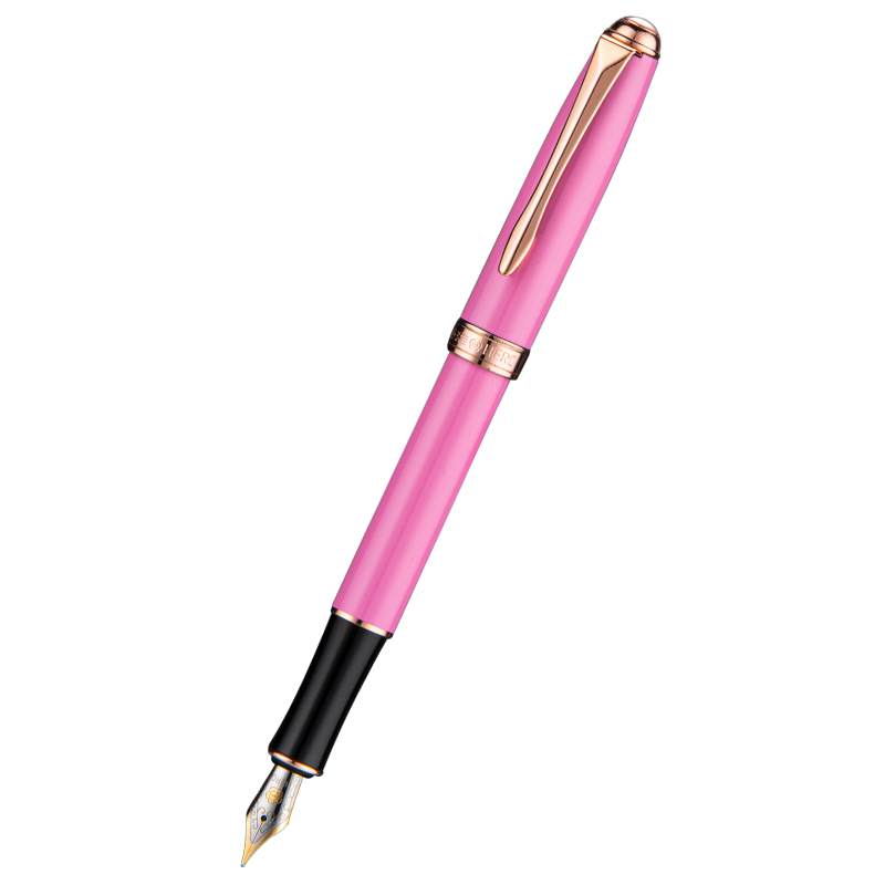 HERO Fountain Pen Stationery, Stylish for Men And Women, Iridium Gold Fountain Pen, Business Office Personalized Ink Pen 850, Pink