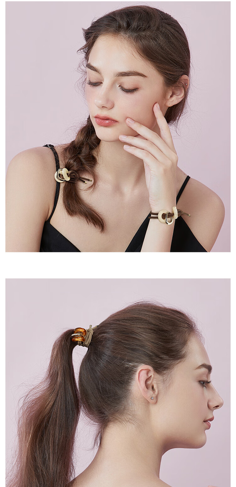 Royal Sasa Hair Accessories Design Set for Women, 6-Piece Set Including Hair Ties, Scrunchies, And Elastic Bands with Elegant Style 3