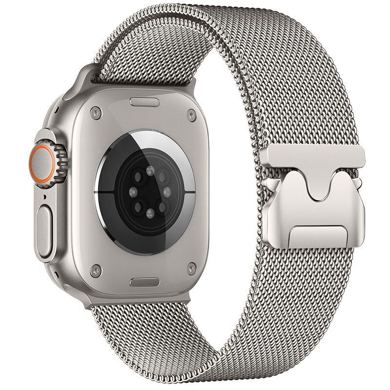 BHO Compatible New Apple Watch S12 Band, Apple Watch S11/SE Milanese Loop, IWatch S10/9/Ultra4/3 Magnetic Parachute Strap