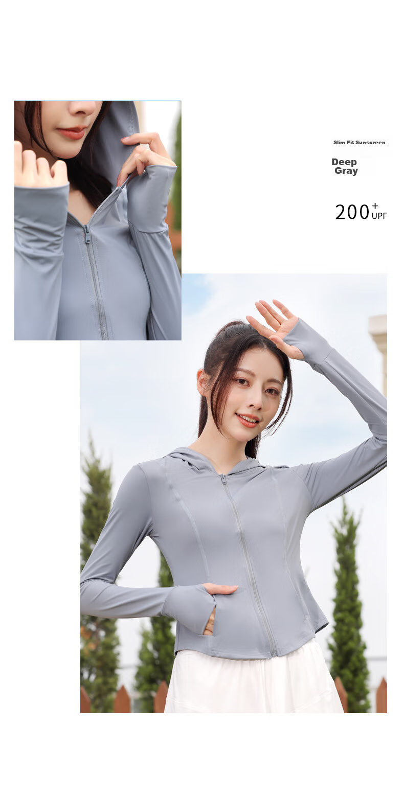 Langsha Women's Slim Fit Ice Silk UV Protection Sun Shirt 2024 New Cool Breathable Comfortable 12