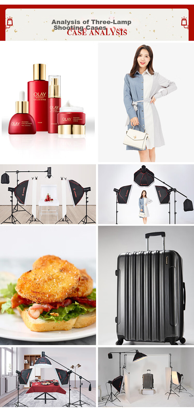 JINBEI DE-250w Photography Light Kit, Studio Fill Light, Studio Flash, Product for Still Life, Portrait, And Clothing Photography 4