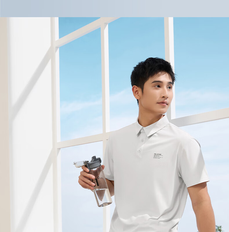 361° Men's Short Sleeve T-Shirt Spring Summer Polo Shirt Sportswear Fitness Loose Ice Silk Sun Protection 652524103D-6 45
