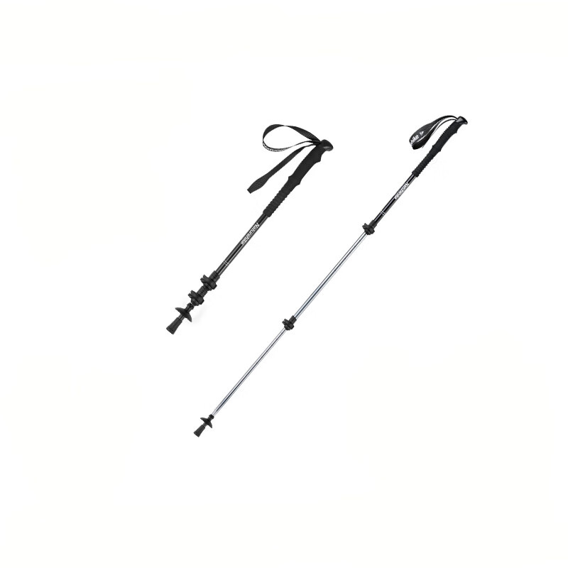 Naturehike Noke Qingxue Base Outdoor Children's Trekking Pole, Telescopic Hiking Pole for Men And Women, Ultra-Light Aluminum Alloy Pole, Black