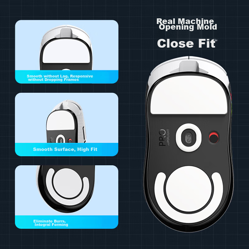 Jemdo Compatible with GpW Logitech Mouse Pad Sticker, Anti-Slip Gaming Mouse Pad, Smooth And Wear-Resistant, [Second Generation Foot Pad] 4