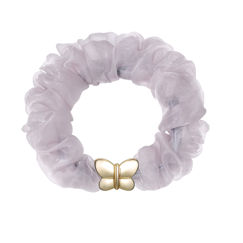 She's Qianzi Monet Crystal Organza Butterfly Ponytail Scrunchie Hair Accessory Birthday Gift for Girlfriend