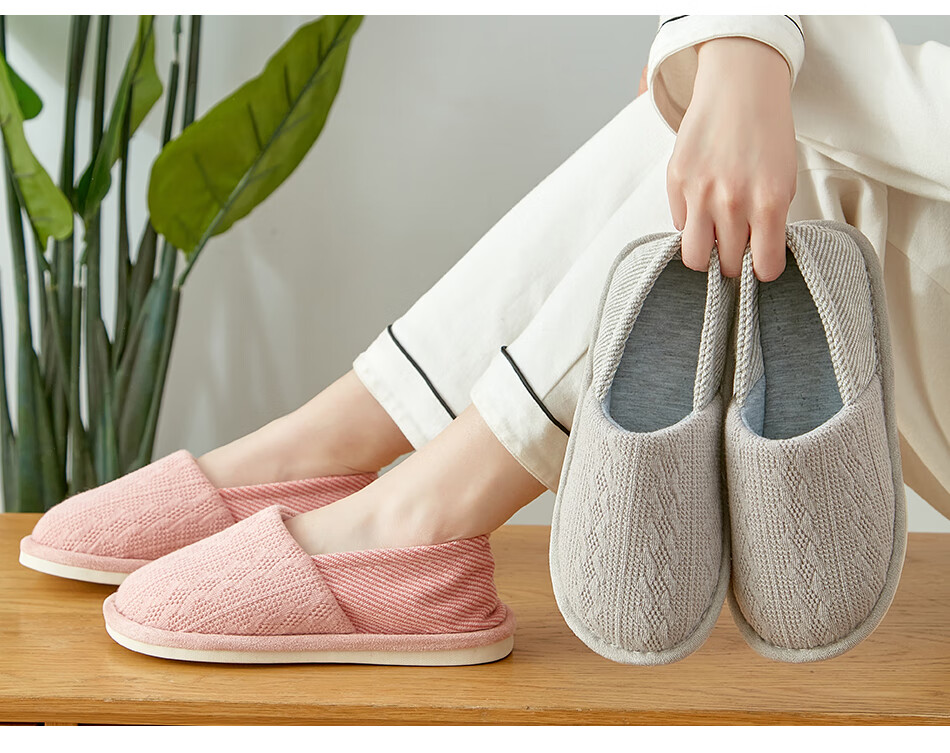 GUOLUOFEI Postpartum Shoes, Maternity Heel Covers, Spring And Summer Confinement Shoes for Women, Summer Cotton Slippers for Pregnant Women, Pink, Size 36-37 9