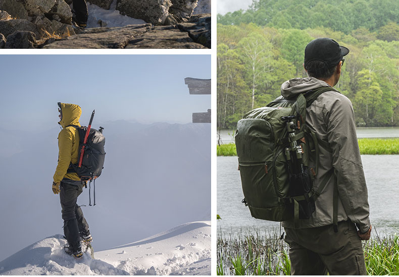 Shimoda Photography Bag Professional Outdoor Travel Camera Backpack Wing Platinum Explore E30v2 Black Medium Mirrorless Camera Insert Set 520-156 15
